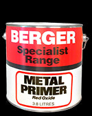 Berger Metal Red Primer Paint 3.8 Litres