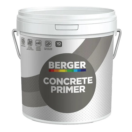Berger White Concrete Primer Paint 3.8 Litres