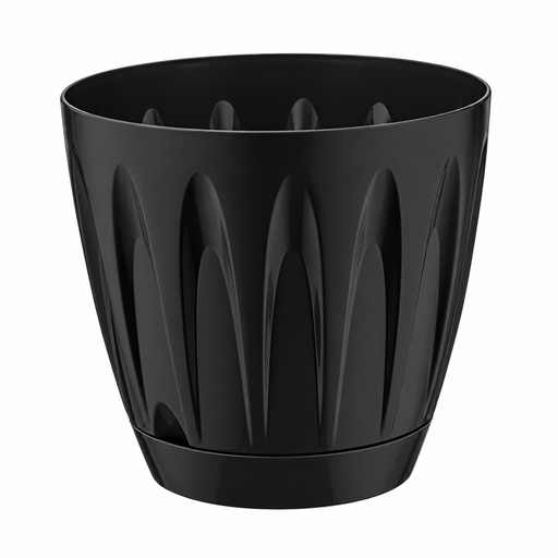 Black Daisy Flowers Pot - 11"