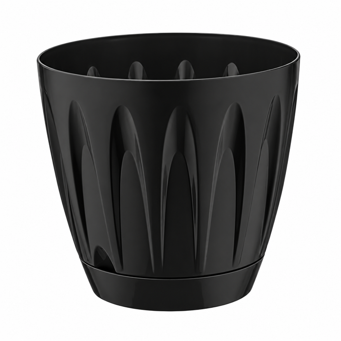 Black Daisy Flowers Pot - 14"