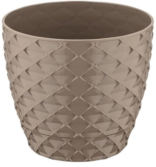 Kapadokya 2 in 1 Taupe Flowers Pot - 5.5"