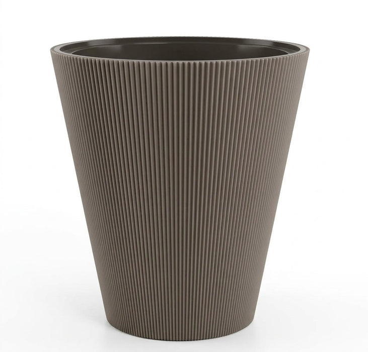 Taupe Luna Flowers Pot - 14"