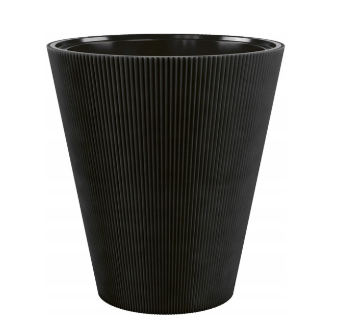 Black Luna Flowers Pot - 14"