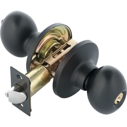 Toledo Exterior Lock Matte Black