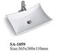 White Ceramic Countertop Basin SA-1059