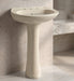 Ceramic Pedestal Basin | Bone
