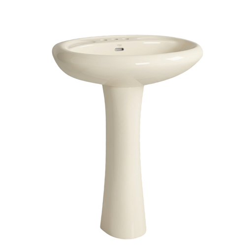 Ceramic Pedestal Basin | Bone