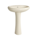 Ceramic Pedestal Basin | Bone