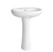 Ceramic Pedestal Basin | White