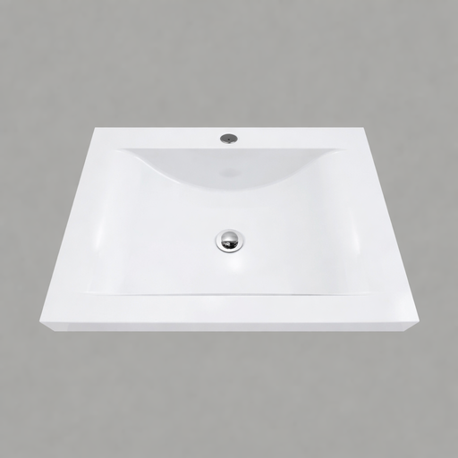 Siena White Ceramic Basin 25"X19"