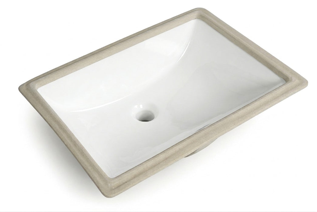 Ceramic Undermount Basin | White