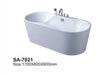 Freestanding White Bathtub SA-7021