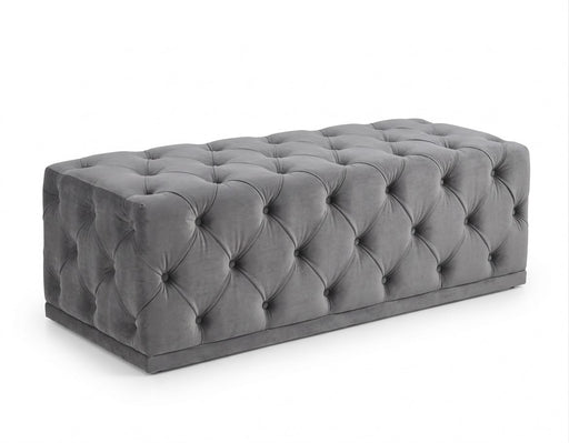 Grey Footboard Bench