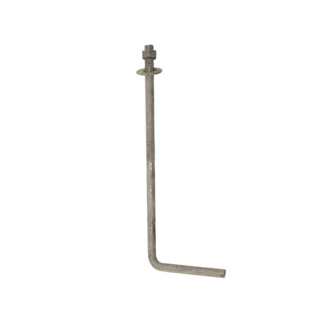 Anchor ‘L’ Bolt – Hot Dipped Galvanized 1/2" x 10" x 4"