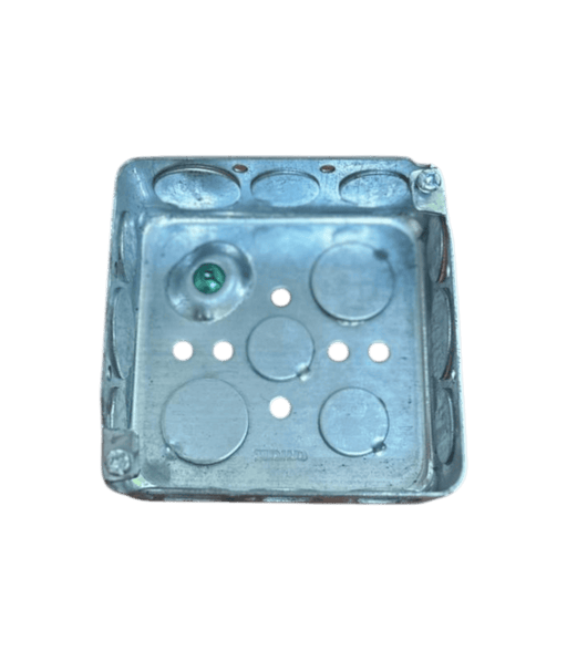 Galvanized Square Box without Cover 4" x 4"