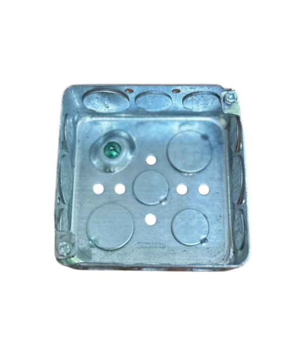 Galvanized Square Box without Cover 4" x 4"