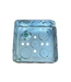 Galvanized Square Box without Cover 4" x 4"