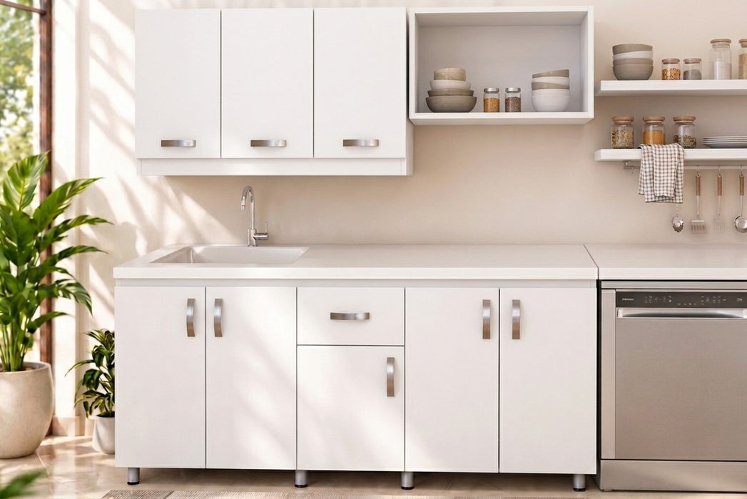 White Lower Kitchen Cabinet