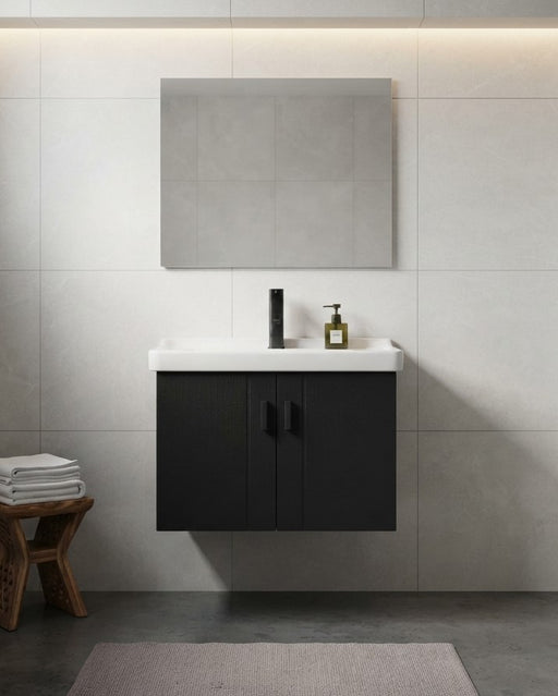 Black Walnut Plywood Bathroom Cabinet 24" x 19"