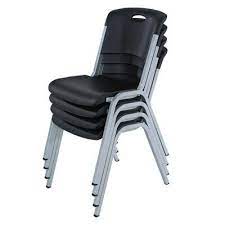 Black Stackable Chairs