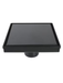 Square Shower Drain 10x10cm Black