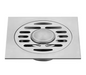 Square Shower Drain 10x10cm Brushed