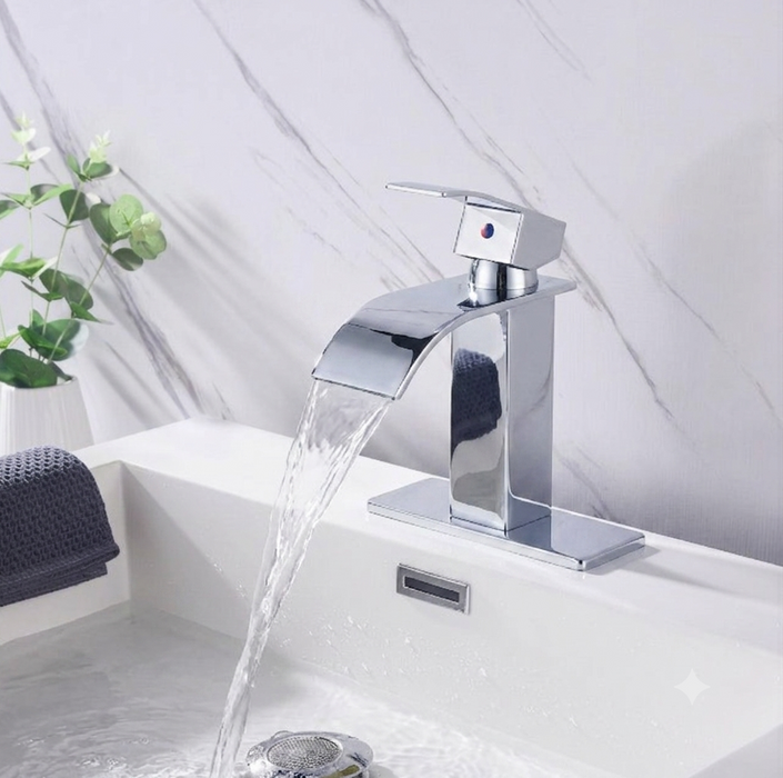 Basin Faucet with Pop-up Drain 114-11C | Chrome