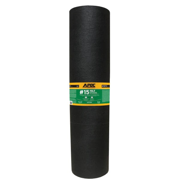 Felt Asphalt Saturated Underlayment #15 36" x 144'