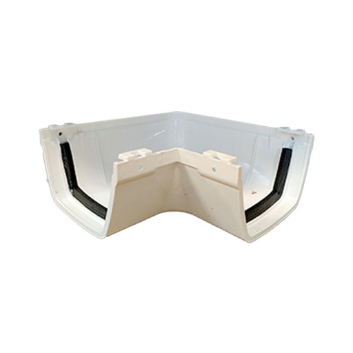 PVC Gutter Angle 90° Dual Mount