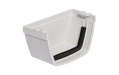 PVC Gutter Short Stop End 6"