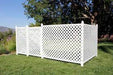 3" Regular Lattice PVC 4ft X 8ft (White)