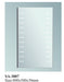 Rectangular Frameless LED Bathroom Mirror – 800x500x30 mm – SA-3007