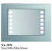 Rectangular LED Bathroom Mirror – 800 X 500 X 30mm SA-3024
