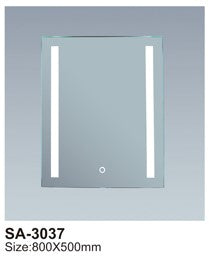 Rectangular Frameless LED Bathroom Mirror – 800 X 500mm SA-3037