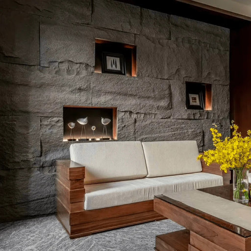 Rock Finish Wall Panel Gray