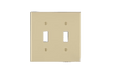 Ivory 2 Gang Switch Plate