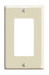 Decora 1-Gang Wall Plate White