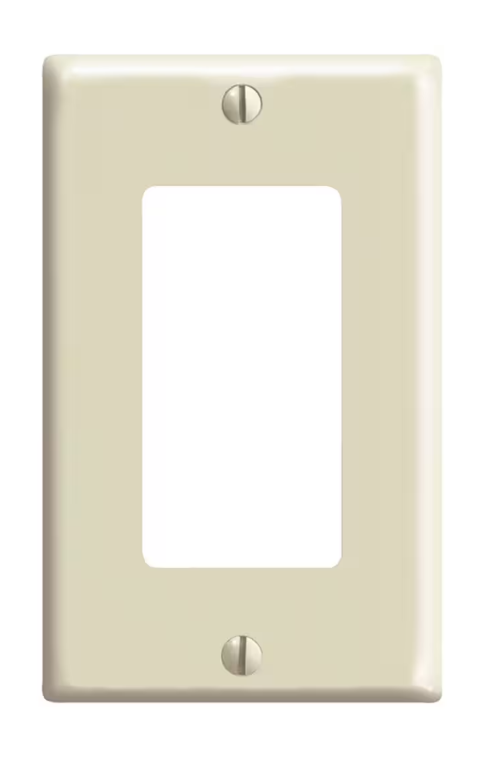 Decora 1-Gang Wall Plate White