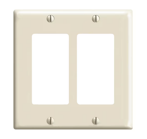 Decora 2-Gang Wall Plate Ivory