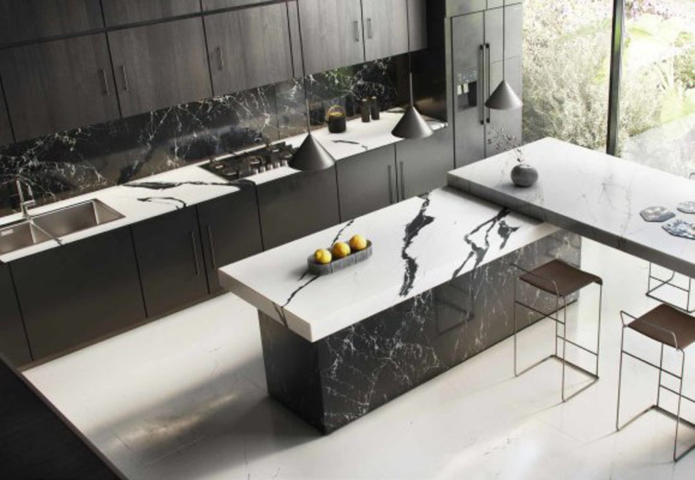 QUARTZ: CALACATA BLK 36"X127"