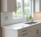 Pure White Prefab Quartz Countertop - 9ft