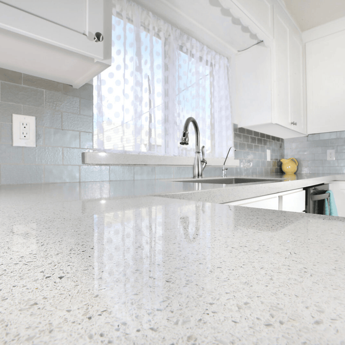 White Galaxy Prefab Quartz 108"x26"
