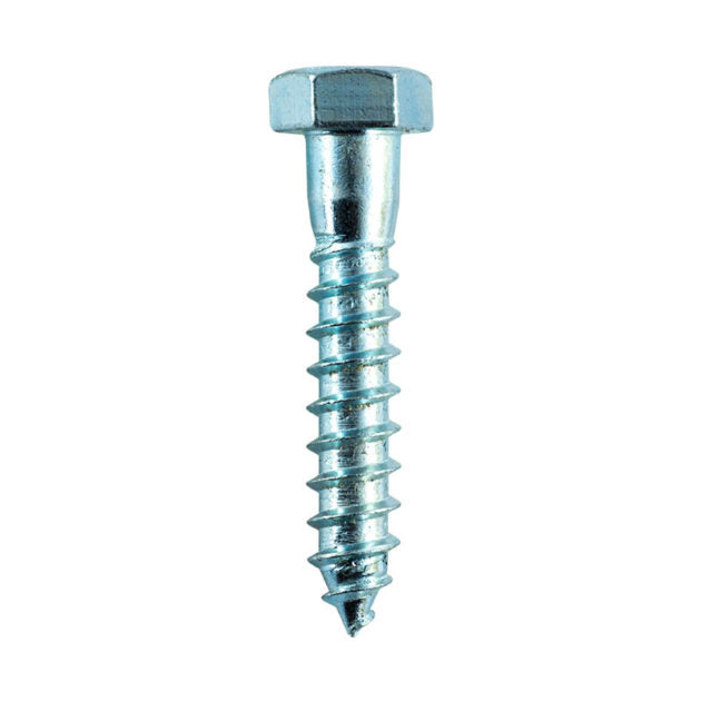 Log Screw – Zinc Plated 1/2" x 6"