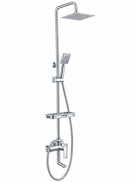 Surface Shower Faucet Set 8" | Chrome