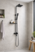 Surface Shower Faucet Set 8" | Black