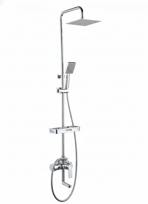 Surface Shower Faucet Set 12" | Chrome
