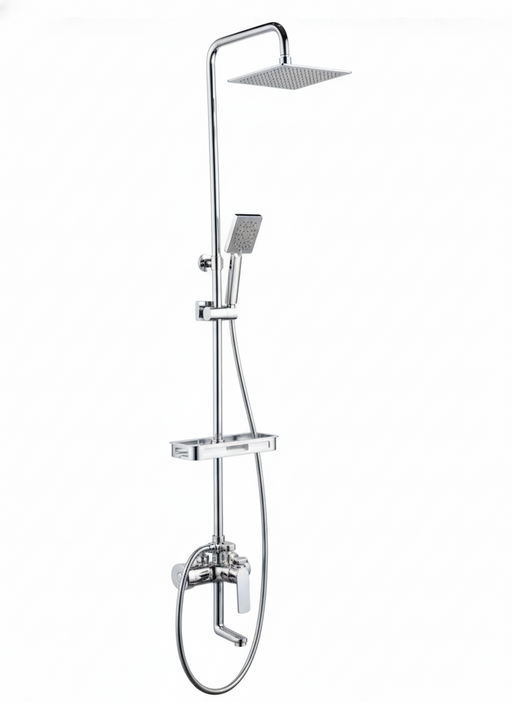 Surface Shower Faucet Set 12" Chrome