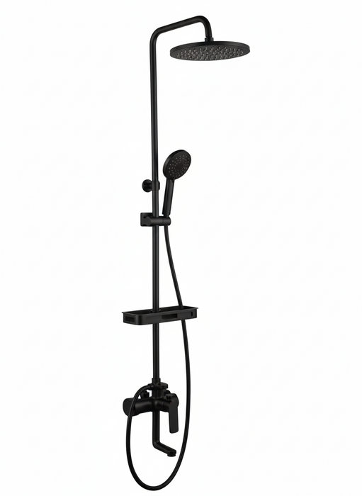 Surface Shower Faucet Set 8" | Black
