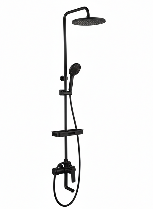 Surface Shower Faucet Set 8" Black