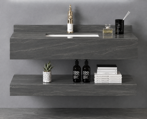 Dark Gray Rock Plate Sink  31.5" x 19.6" x 6"